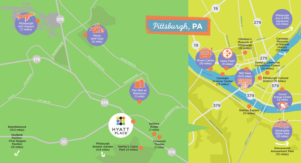 Hyatt Place Pittsburgh Airport - Robinson Mall Robinson Township  Bagian luar foto